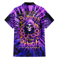 Sunflower Skull Hawaiian Shirt The Good Girl In Me Got Tired Of The Bullshit - Wonder Print Shop