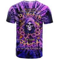 Sunflower Skull T Shirt The Good Girl In Me Got Tired Of The Bullshit - Wonder Print Shop