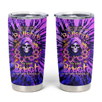 Sunflower Skull Tumbler Cup The Good Girl In Me Got Tired Of The Bullshit - Wonder Print Shop