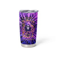 Sunflower Skull Tumbler Cup The Good Girl In Me Got Tired Of The Bullshit - Wonder Print Shop