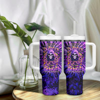 Sunflower Skull Tumbler With Handle The Good Girl In Me Got Tired Of The Bullshit - Wonder Print Shop