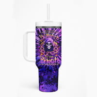 Sunflower Skull Tumbler With Handle The Good Girl In Me Got Tired Of The Bullshit - Wonder Print Shop