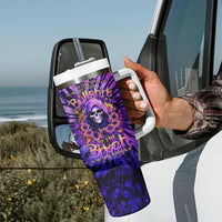 Sunflower Skull Tumbler With Handle The Good Girl In Me Got Tired Of The Bullshit - Wonder Print Shop