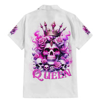 Rose Skull Family Matching Mermaid Dress and Hawaiian Shirt Queen Skull - Wonder Print Shop