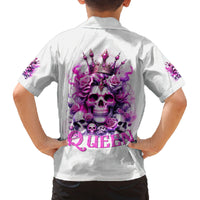 Rose Skull Family Matching Puletasi and Hawaiian Shirt Queen Skull - Wonder Print Shop