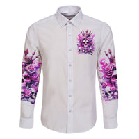 Rose Skull Family Matching Puletasi and Hawaiian Shirt Queen Skull - Wonder Print Shop