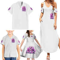 Rose Skull Family Matching Summer Maxi Dress and Hawaiian Shirt Queen Skull - Wonder Print Shop