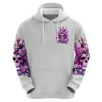 Rose Skull Hoodie Queen Skull - Wonder Print Shop