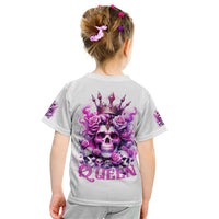 Rose Skull Kid T Shirt Queen Skull - Wonder Print Shop