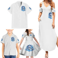 Rose Skull Family Matching Summer Maxi Dress and Hawaiian Shirt King Skull - Wonder Print Shop