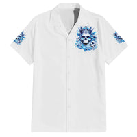 Rose Skull Family Matching Summer Maxi Dress and Hawaiian Shirt King Skull - Wonder Print Shop