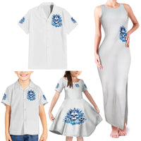 Rose Skull Family Matching Tank Maxi Dress and Hawaiian Shirt King Skull - Wonder Print Shop