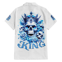 Rose Skull Family Matching Tank Maxi Dress and Hawaiian Shirt King Skull - Wonder Print Shop