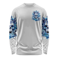 Rose Skull Long Sleeve Shirt King Skull - Wonder Print Shop