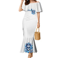 Rose Skull Mermaid Dress King Skull - Wonder Print Shop