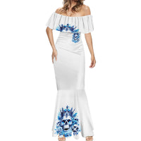 Rose Skull Mermaid Dress King Skull - Wonder Print Shop