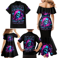 Witch Skull Family Matching Mermaid Dress and Hawaiian Shirt The Good Girl In Me Got Tired Of The Bullshit - Wonder Print Shop