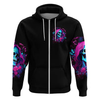 Witch Skull Hoodie The Good Girl In Me Got Tired Of The Bullshit - Wonder Print Shop