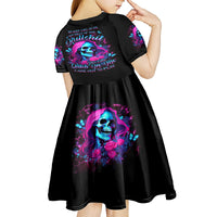 Witch Skull Kid Short Sleeve Dress The Good Girl In Me Got Tired Of The Bullshit - Wonder Print Shop