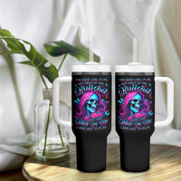 Witch Skull Tumbler With Handle The Good Girl In Me Got Tired Of The Bullshit - Wonder Print Shop