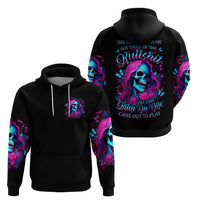 Witch Skull Zip Hoodie The Good Girl In Me Got Tired Of The Bullshit - Wonder Print Shop