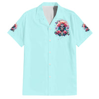 Rose Skull Family Matching Off Shoulder Short Dress and Hawaiian Shirt The Good Girl In Me Got Tired Of The Bullshit - Wonder Print Shop