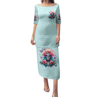 Rose Skull Family Matching Puletasi and Hawaiian Shirt The Good Girl In Me Got Tired Of The Bullshit - Wonder Print Shop