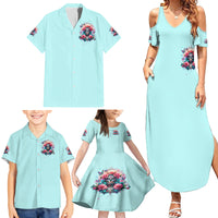 Rose Skull Family Matching Summer Maxi Dress and Hawaiian Shirt The Good Girl In Me Got Tired Of The Bullshit - Wonder Print Shop