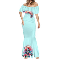 Rose Skull Mermaid Dress The Good Girl In Me Got Tired Of The Bullshit - Wonder Print Shop