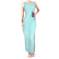 Rose Skull Tank Maxi Dress The Good Girl In Me Got Tired Of The Bullshit - Wonder Print Shop