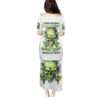 Thunder Skull Puletasi The Demon Hide Under Your Bed Mine Hide Inside My Head - Wonder Print Shop