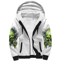 Thunder Skull Sherpa Hoodie The Demon Hide Under Your Bed Mine Hide Inside My Head - Wonder Print Shop