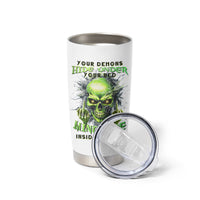 Thunder Skull Tumbler Cup The Demon Hide Under Your Bed Mine Hide Inside My Head - Wonder Print Shop