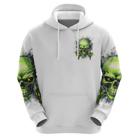 Thunder Skull Zip Hoodie The Demon Hide Under Your Bed Mine Hide Inside My Head - Wonder Print Shop