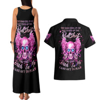 Angel Skull Couples Matching Tank Maxi Dress and Hawaiian Shirt The Good Girl In Me Got Tired Of The Bullshit - Wonder Print Shop
