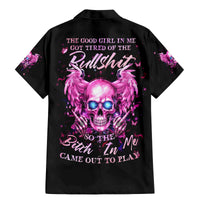 Angel Skull Family Matching Mermaid Dress and Hawaiian Shirt The Good Girl In Me Got Tired Of The Bullshit - Wonder Print Shop