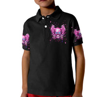 Angel Skull Kid Polo Shirt The Good Girl In Me Got Tired Of The Bullshit - Wonder Print Shop