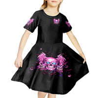 Angel Skull Kid Short Sleeve Dress The Good Girl In Me Got Tired Of The Bullshit - Wonder Print Shop