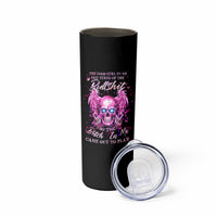 Angel Skull Skinny Tumbler The Good Girl In Me Got Tired Of The Bullshit - Wonder Print Shop