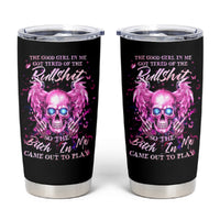 Angel Skull Tumbler Cup The Good Girl In Me Got Tired Of The Bullshit - Wonder Print Shop