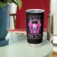 Angel Skull Tumbler Cup The Good Girl In Me Got Tired Of The Bullshit - Wonder Print Shop