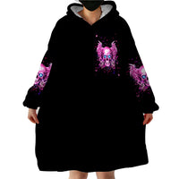 Angel Skull Wearable Blanket Hoodie The Good Girl In Me Got Tired Of The Bullshit - Wonder Print Shop