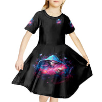 Witch Skull Kid Short Sleeve Dress Assuming Was Like Most Girls Was Your First Mistake - Wonder Print Shop