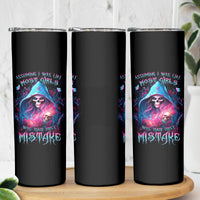 Witch Skull Skinny Tumbler Assuming Was Like Most Girls Was Your First Mistake - Wonder Print Shop