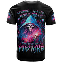 Witch Skull T Shirt Assuming Was Like Most Girls Was Your First Mistake - Wonder Print Shop