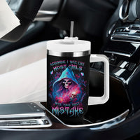 Witch Skull Tumbler With Handle Assuming Was Like Most Girls Was Your First Mistake - Wonder Print Shop
