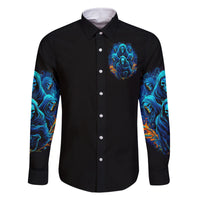 Witch Skull Family Matching Off Shoulder Short Dress and Hawaiian Shirt Stranger Think I'm Quiet My Best Friends Know I'm Crazy - Wonder Print Shop