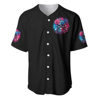 Rose SKull Baseball Jersey Sorry Honey Sarcasm Falls Out Of My Mouth Just Like Stupid Fall From Your - Wonder Print Shop