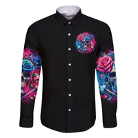 Rose SKull Family Matching Summer Maxi Dress and Hawaiian Shirt Sorry Honey Sarcasm Falls Out Of My Mouth Just Like Stupid Fall From Your - Wonder Print Shop