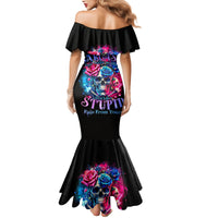 Rose SKull Mermaid Dress Sorry Honey Sarcasm Falls Out Of My Mouth Just Like Stupid Fall From Your - Wonder Print Shop